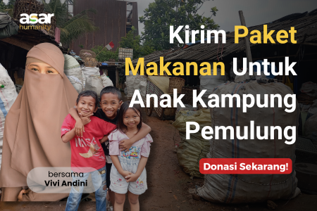 Bahagia Berbagi Makan Untuk Anak Kampung Pemulung